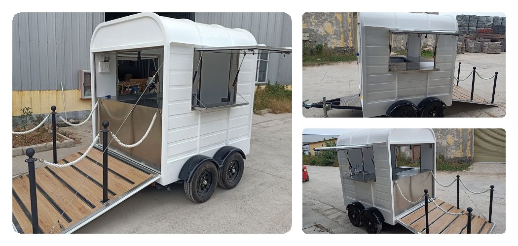 food trailer with 3 service windows